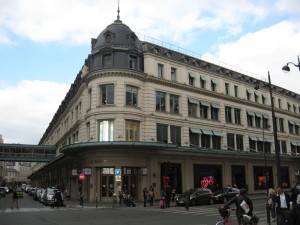 Le Bon Marche -- some of the most upscale shopping you can find in Paris.